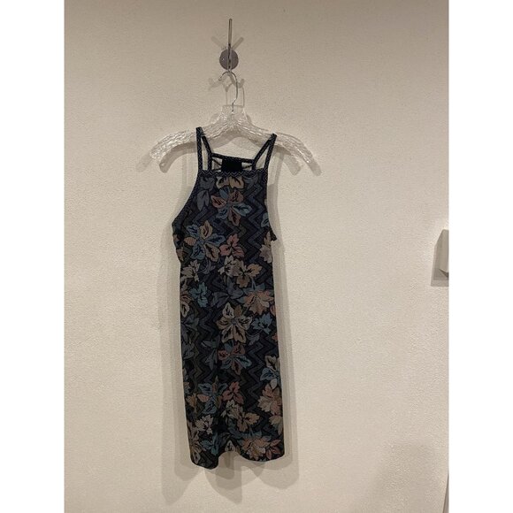 Prana Ardor Dress Womens Small Multicolor Floral Sleeveless Bodycon Yoga Casual - Picture 2 of 4